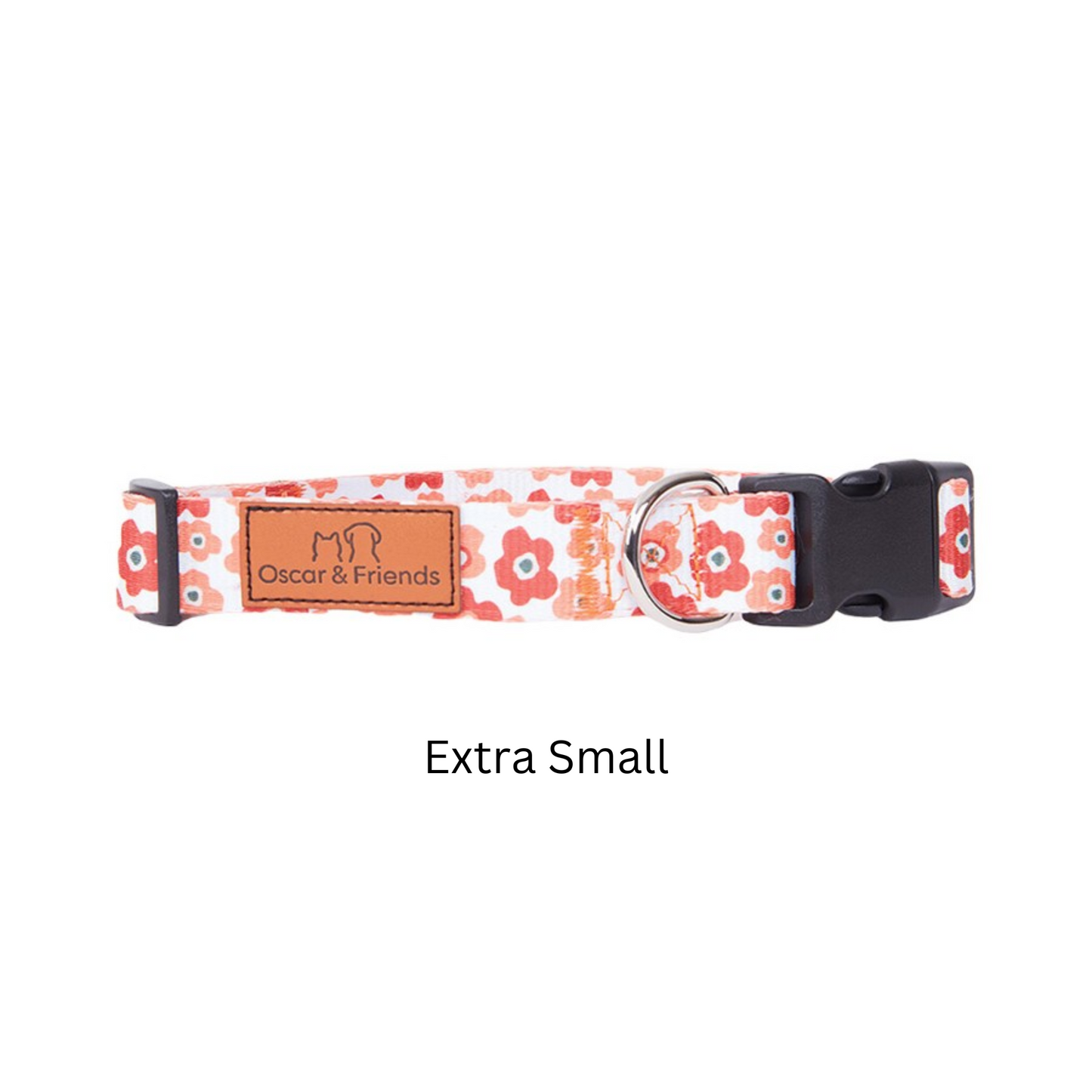 Oscar & Friends Blotched Floral Print Collar Extra Small