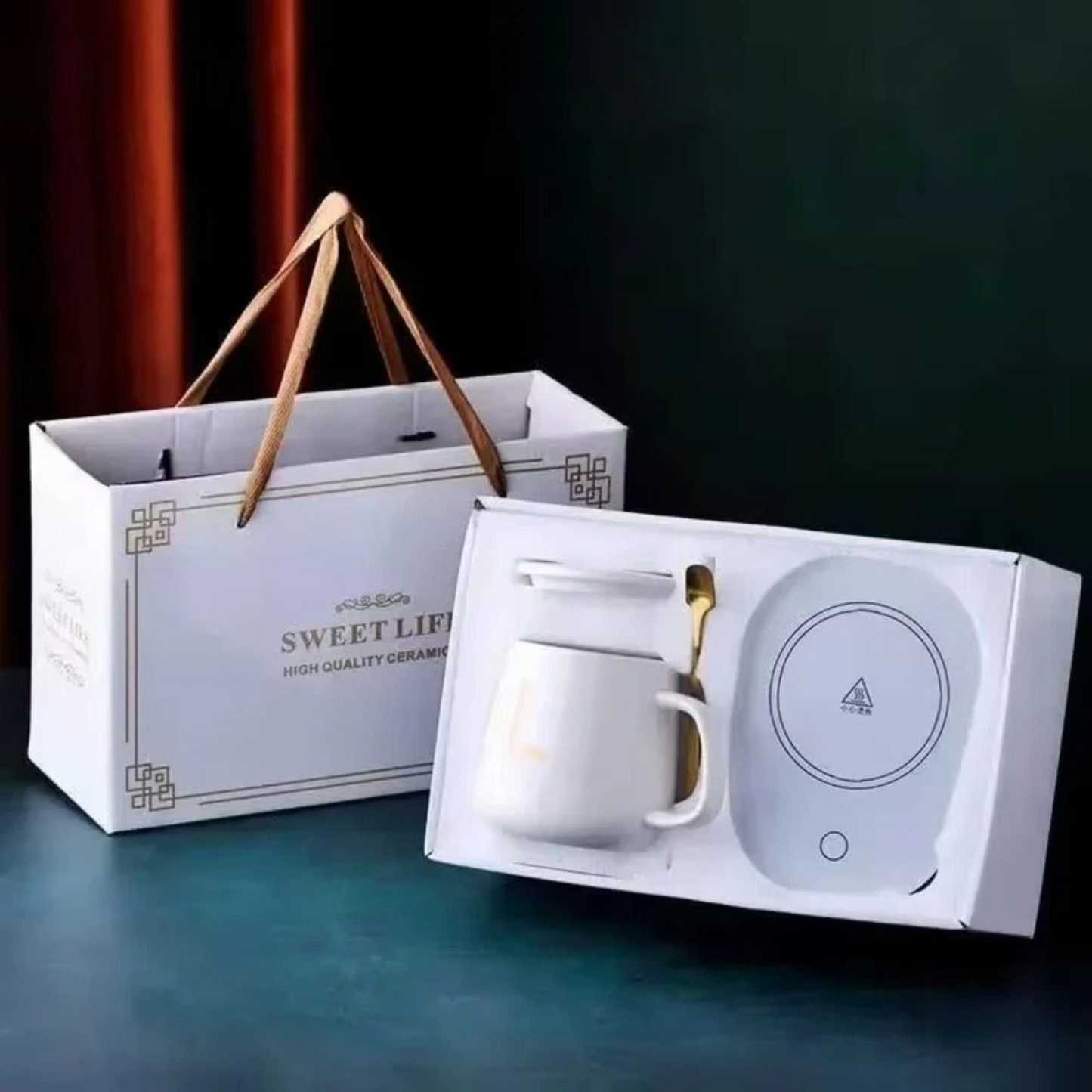 Ceramic Coffee Mug USB Electric Warmer Pad