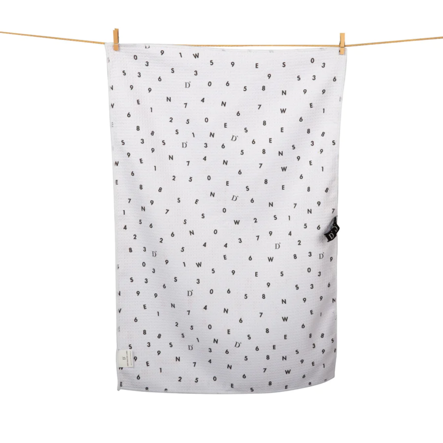 Tea Towel Back of Icebergs Painting from Destination Towels