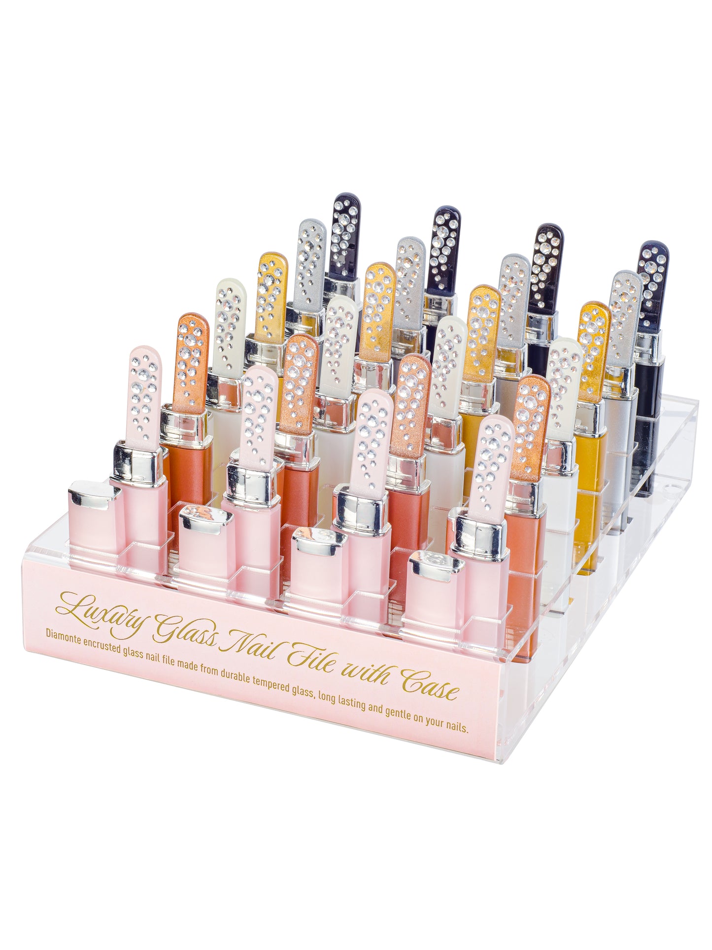 Luxury Glass Nail File- Gold
