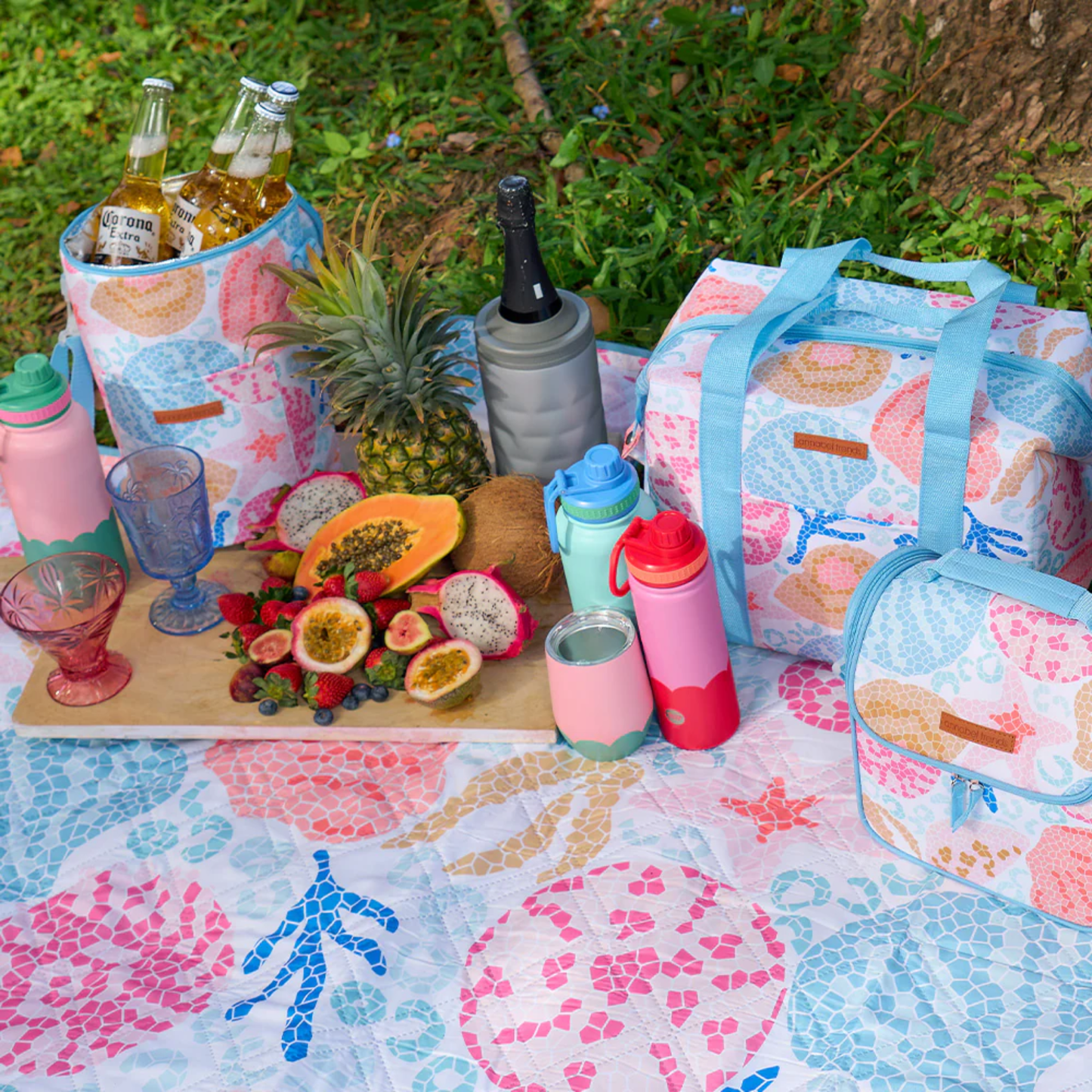Annabel Trends Picnic Cooler Bag - Tall Barrel - Shelly Beach
