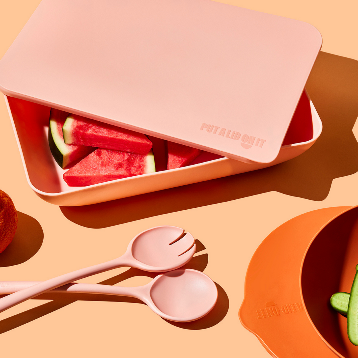 Serving platter with a lid — THE RECTANGLE- Guava