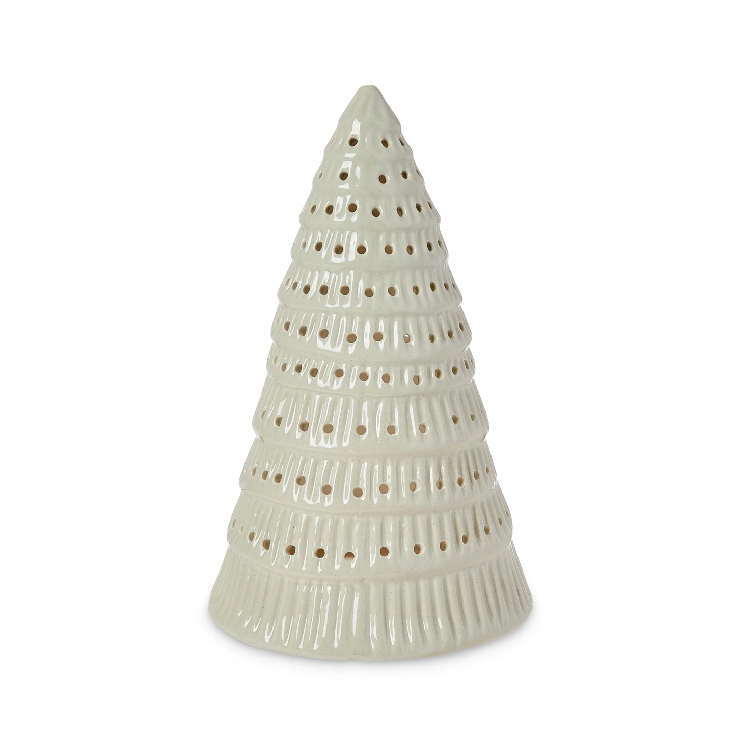 Christmas Tree Saged Speckled Porcelain - Large