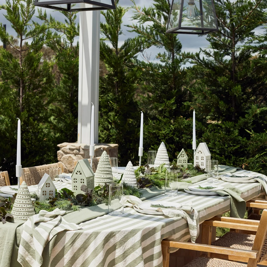 Christmas Tree Saged Speckled Porcelain - Large