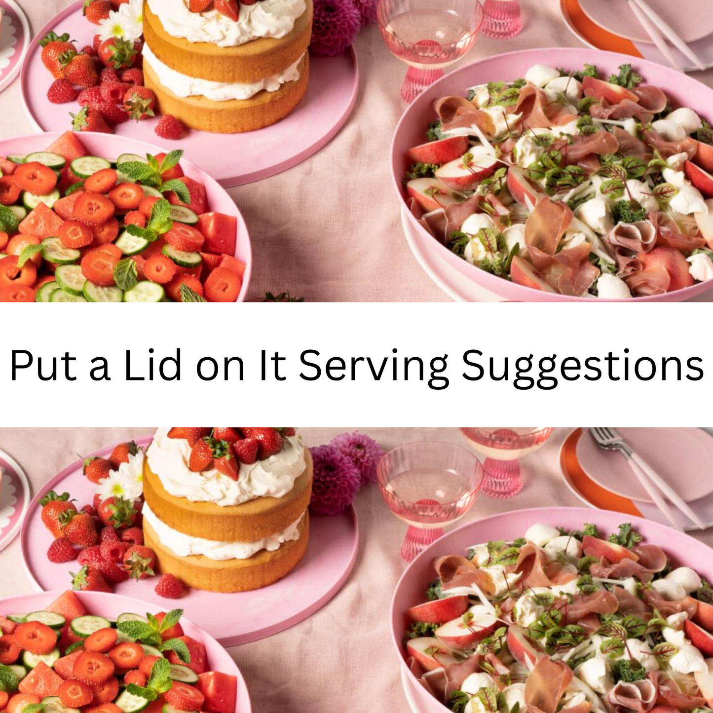 Put a Lid on It Large Round Bowl- Papaya