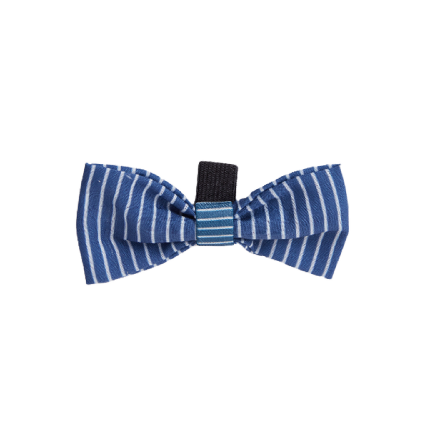 Oscar and Friends Bow Tie Teal Stripe Small
