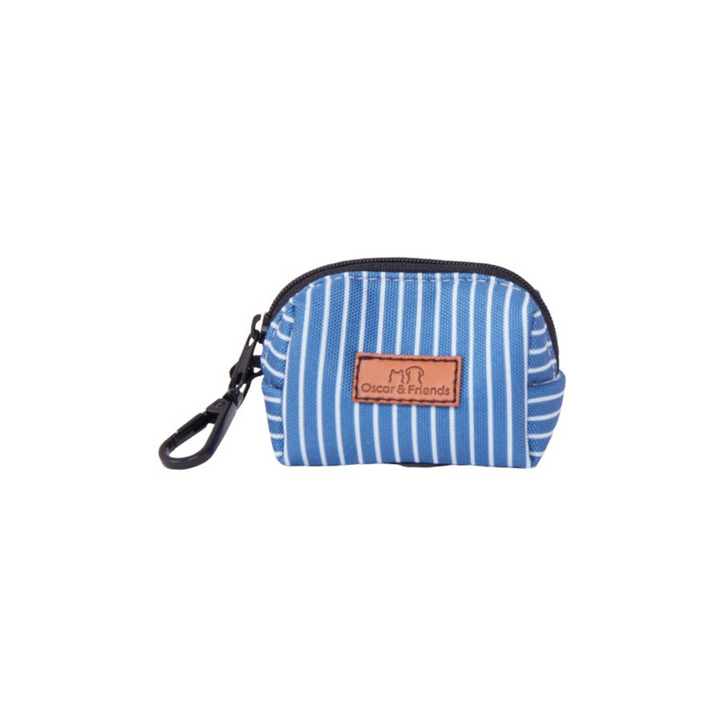 Oscar & Friends Teal Stripe Waste Bag Holder