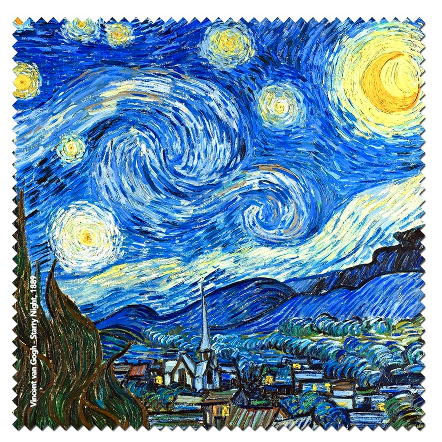 Microfibre Lens Cleaning Cloth -Starry Night by van Gogh