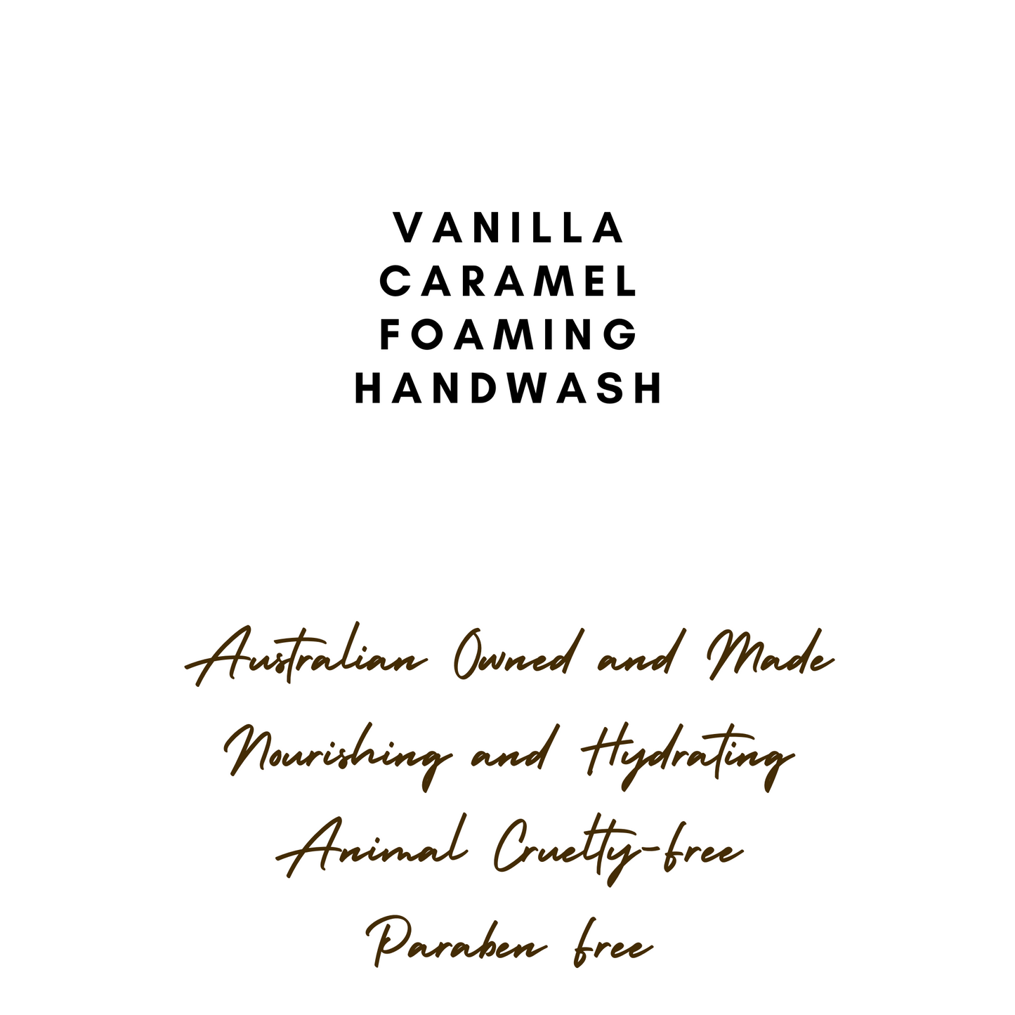 Vanilla Caramel Foaming Handwash