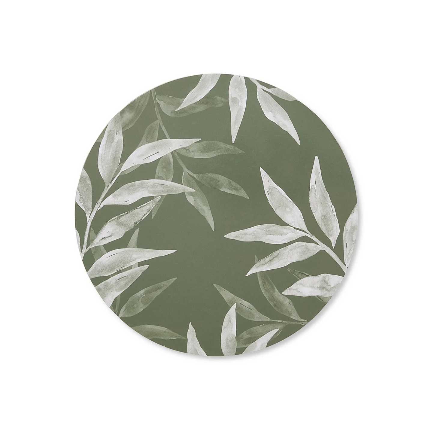 Woodlands Round Placemat Set of 4 in Green