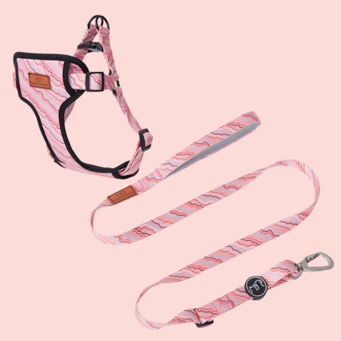 Oscar & Friends Swirl Padded Dog Harness Extra Small