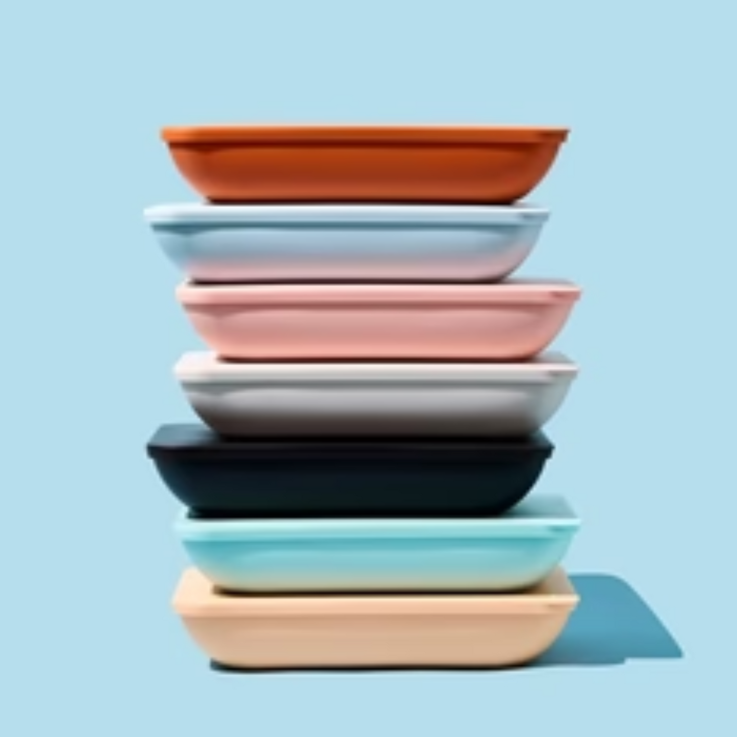 Serving platter with a lid — THE RECTANGLE- Pepper