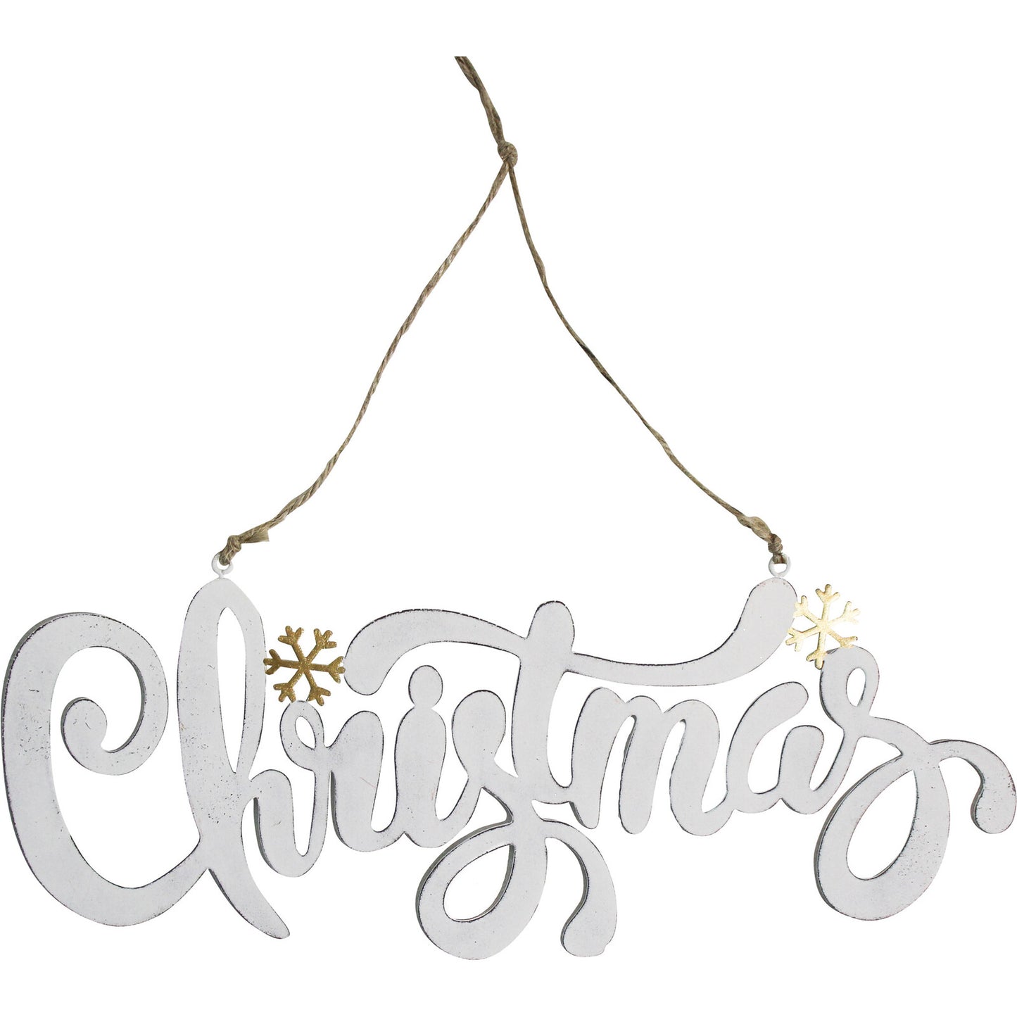 Lavida Hanging Christmas Sign White