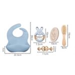 Baby Hamper Blue Silicone Bib Set Baby & Toddler Inspire Baby Wear