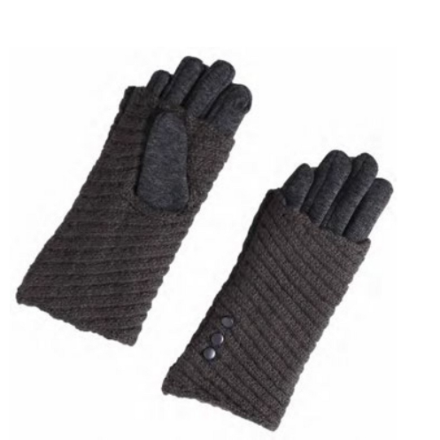 Two-In-One Gloves- Grey