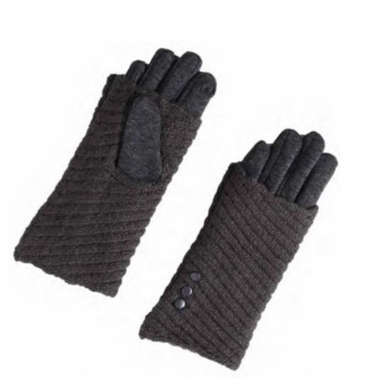 Two-In-One Gloves- Grey