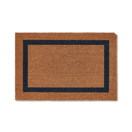 Navy Border Door Mat Cape Cod