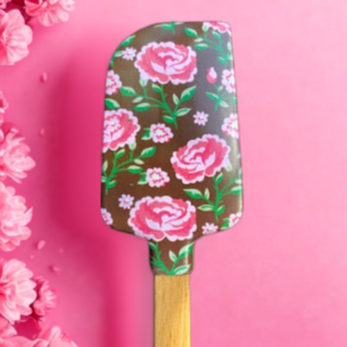 Spatula Silicon- Joy of Cooking - Pink Carnation Design
