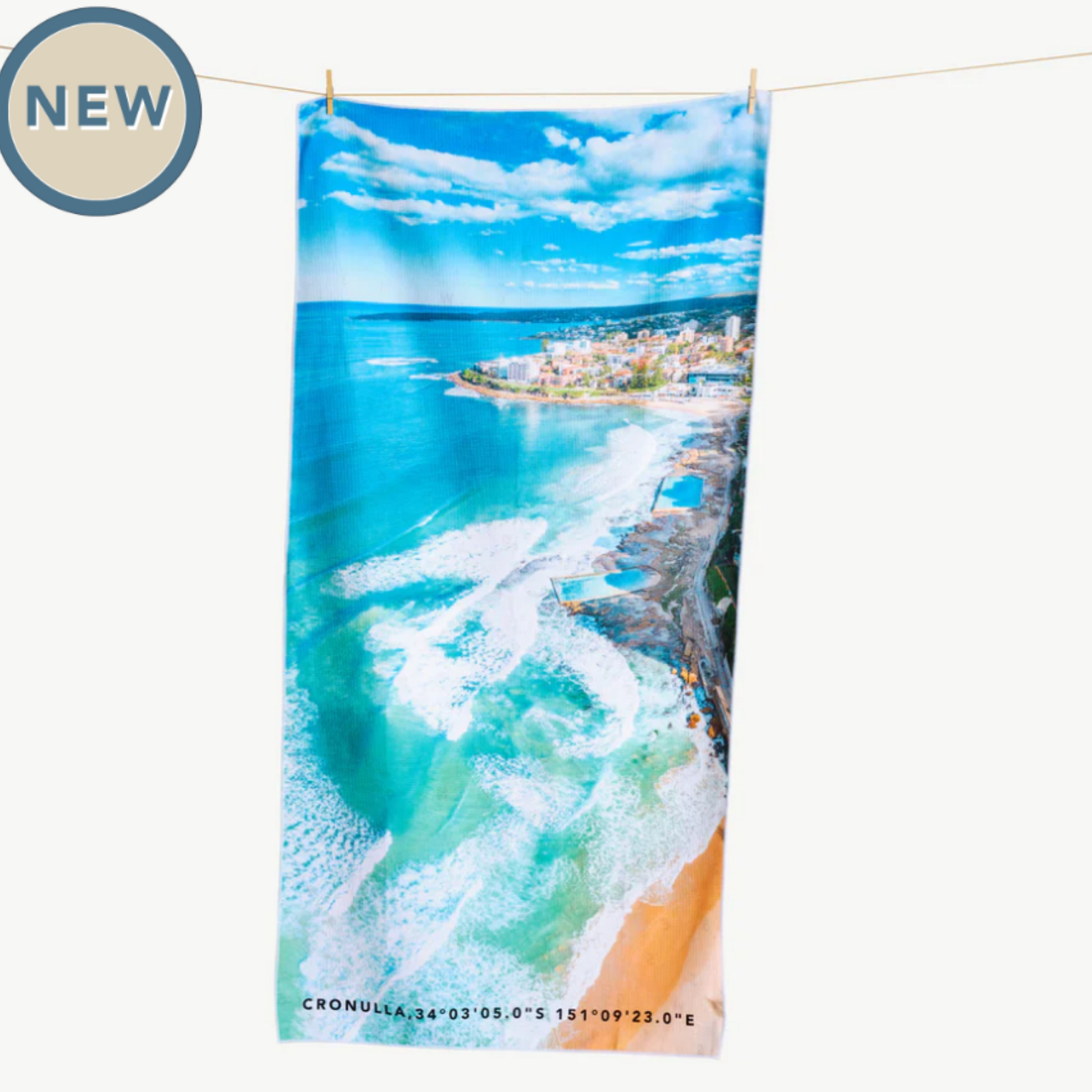 Cronulla Currents Sand Free Beach Towel