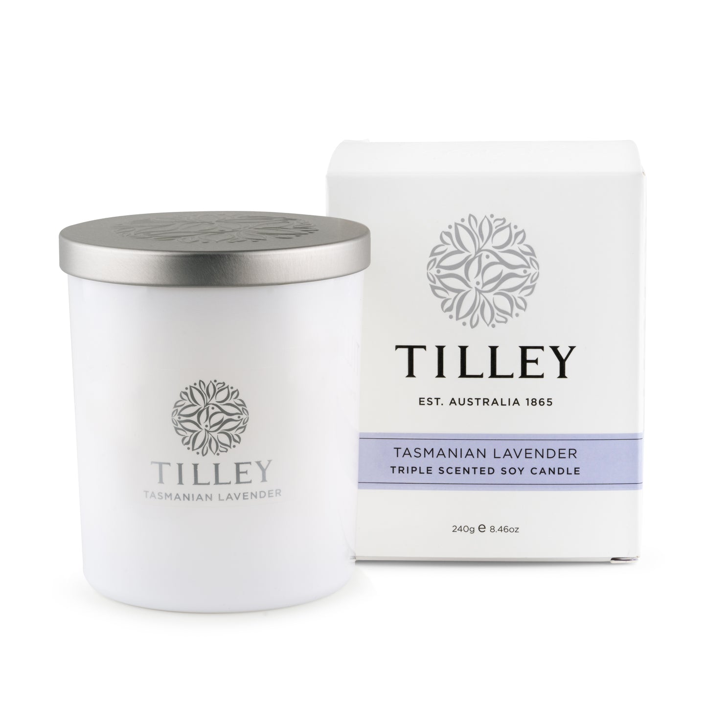Tilley Tasmanian Lavender Soy Candle 240g / 45 Hour