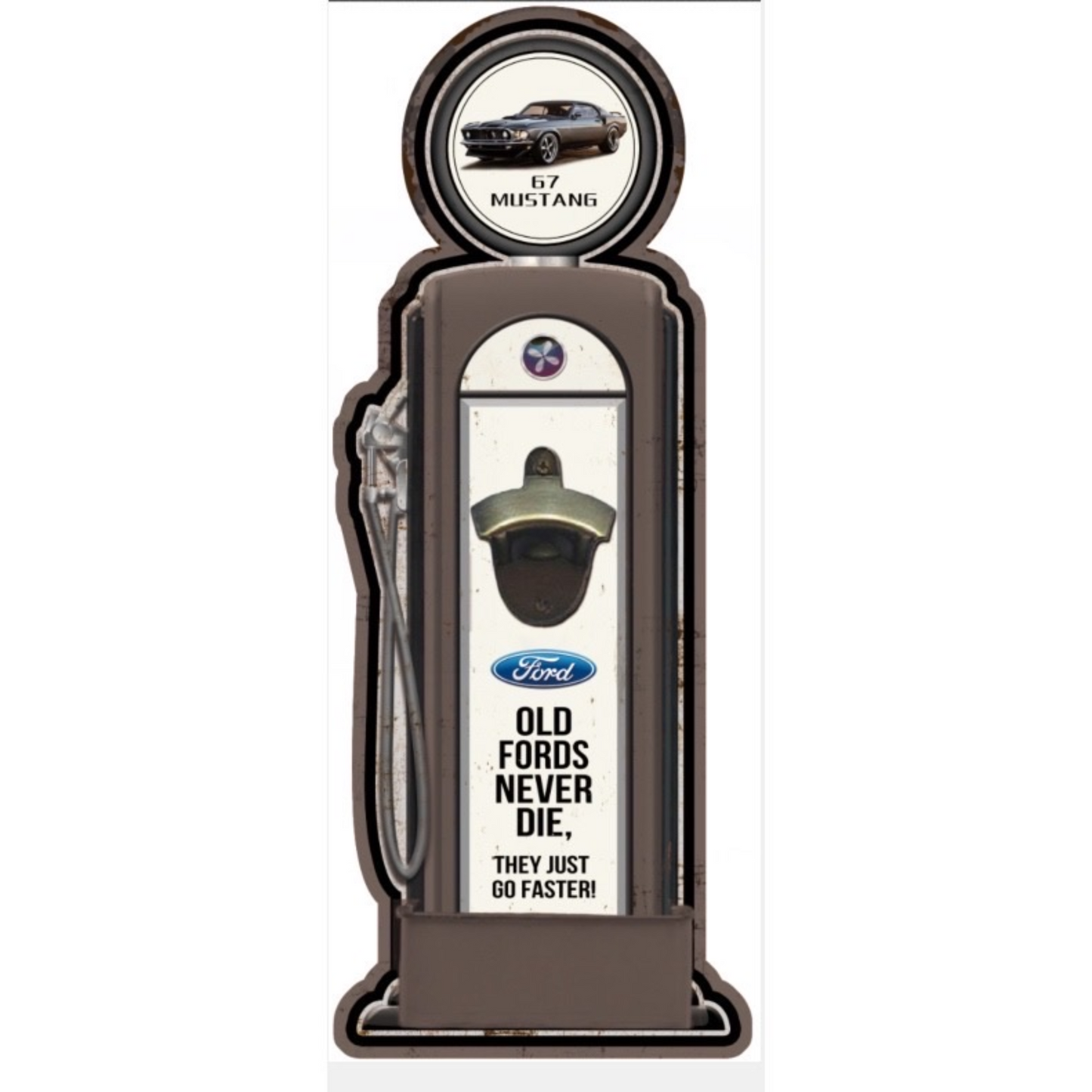 Ford Mustang 67 Wall Mounted Bottle Opener