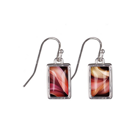 Lily & Mae Resin Earrings with Gift Box - Rose