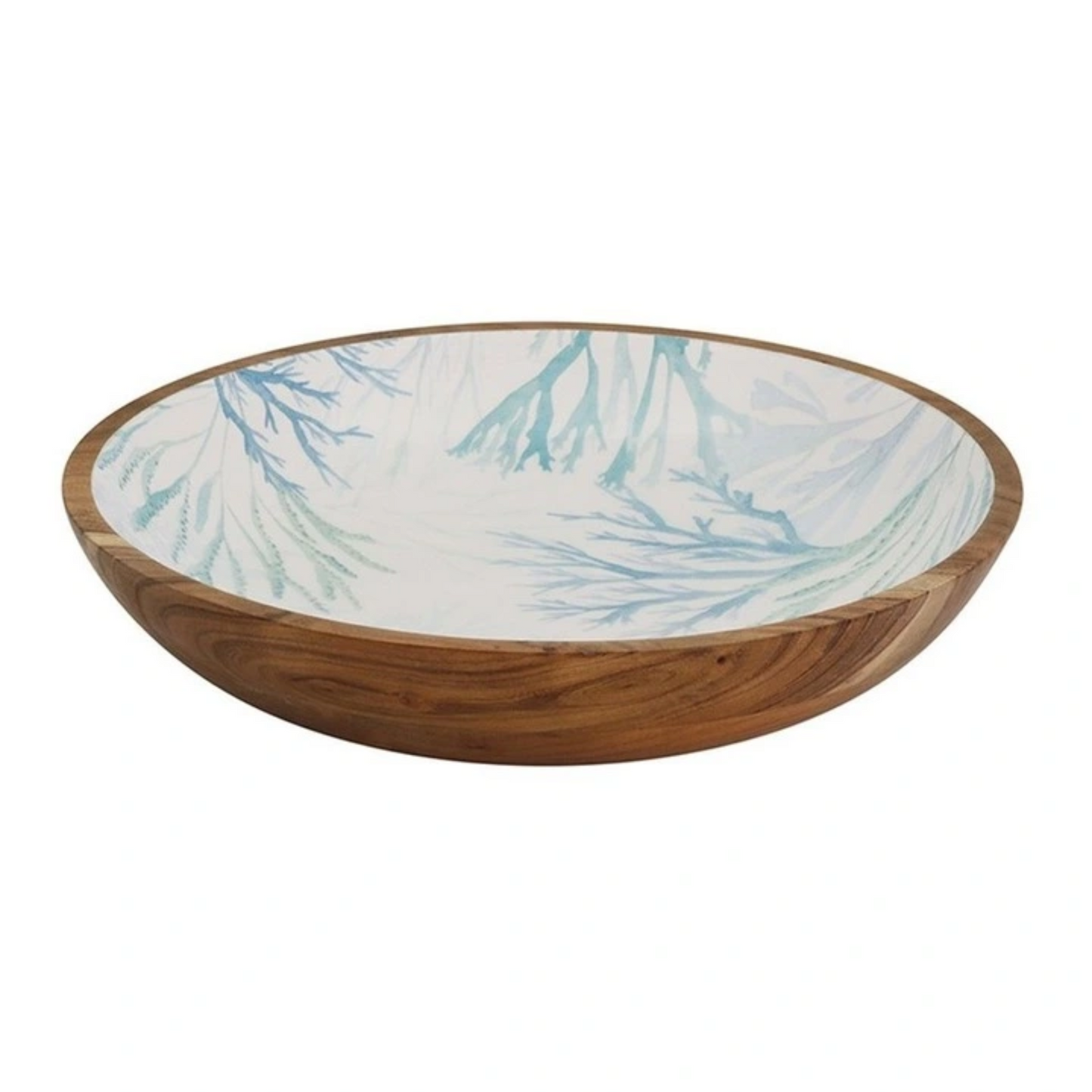 Marine Salad Bowl 35x7.5cm in Blue/Brown