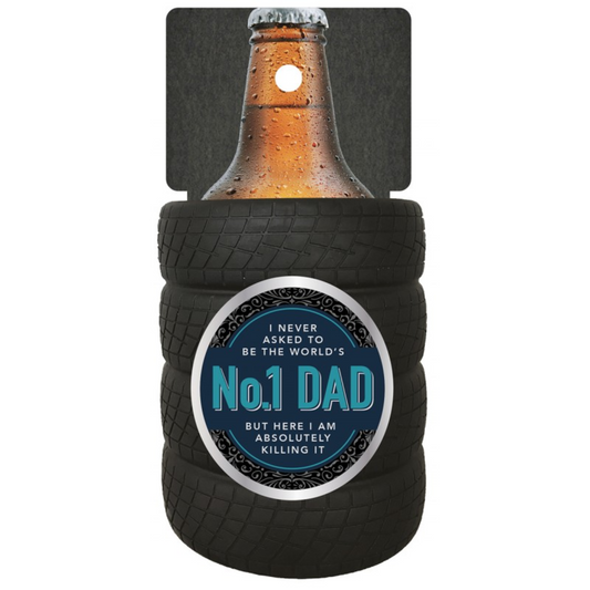 No. 1 Dad - Man Cave - Stubby Beer Holder
