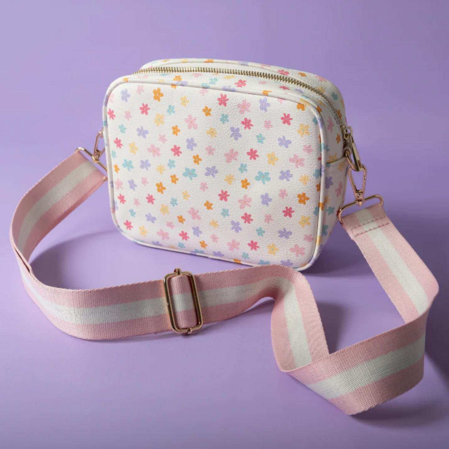 One of A Kind Textured Strap Side Bag - Posie