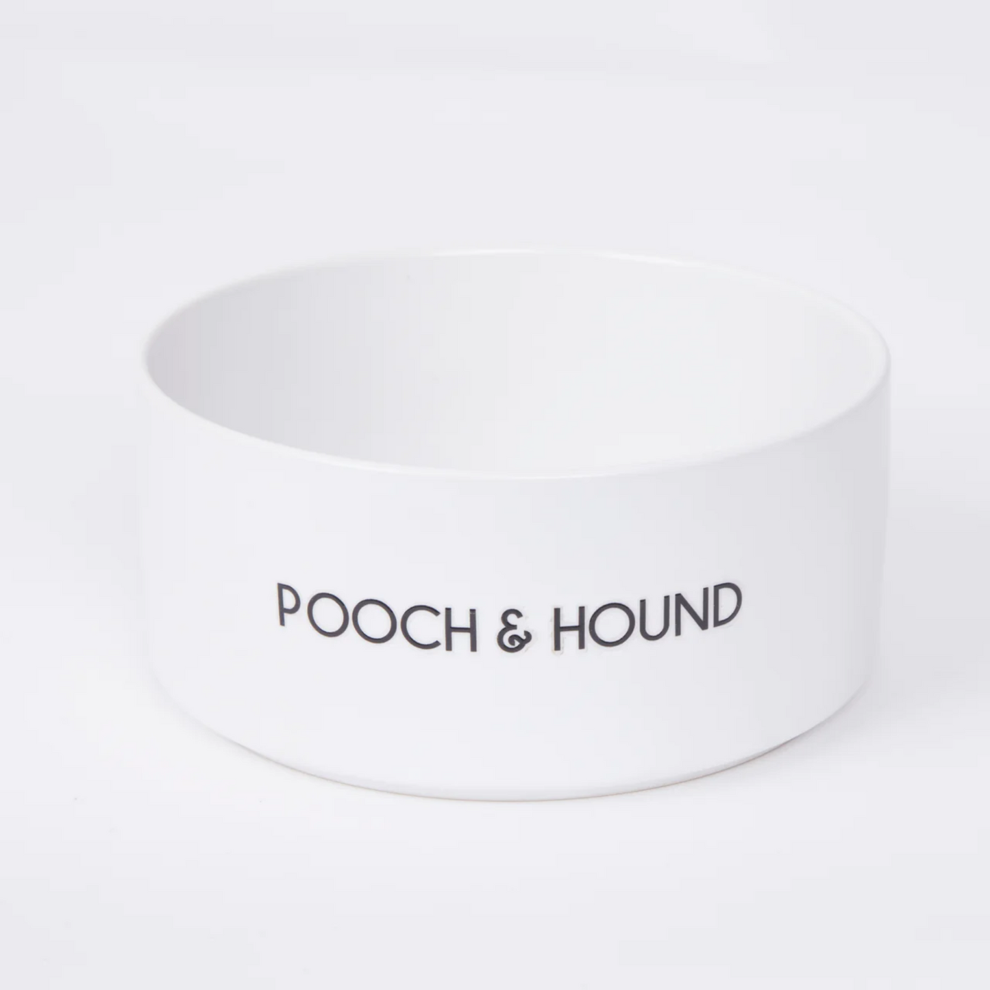 Dog Bowl in White With Stand by Pooch and Hound