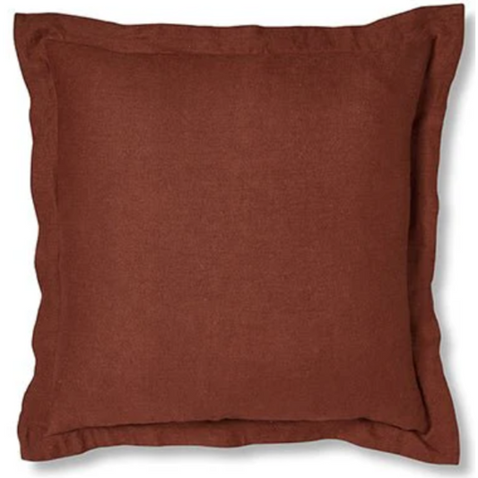 Riley Brick Linen Cushion from Madras lLink