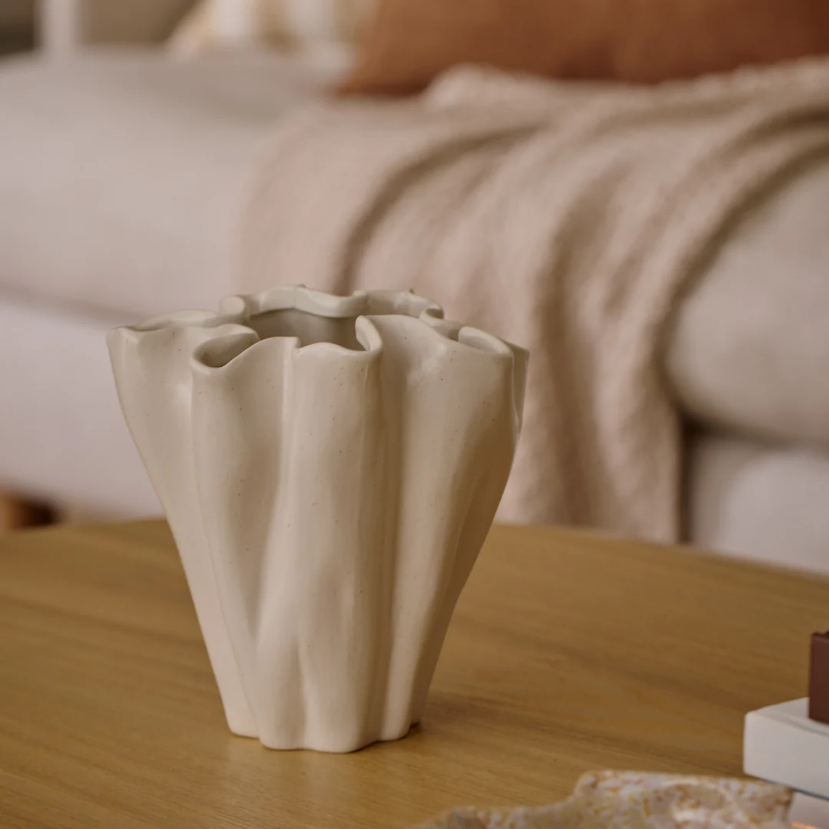 Uttermost Ripple Vase Ripple Cream Vase – Julian's Gifts