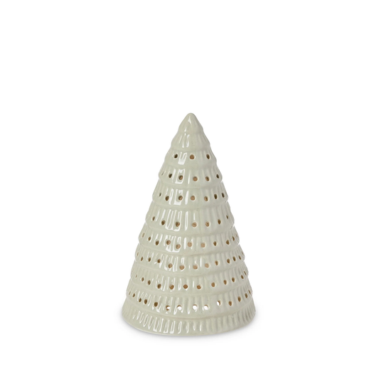 Christmas Tree Saged Speckled Porcelain Small