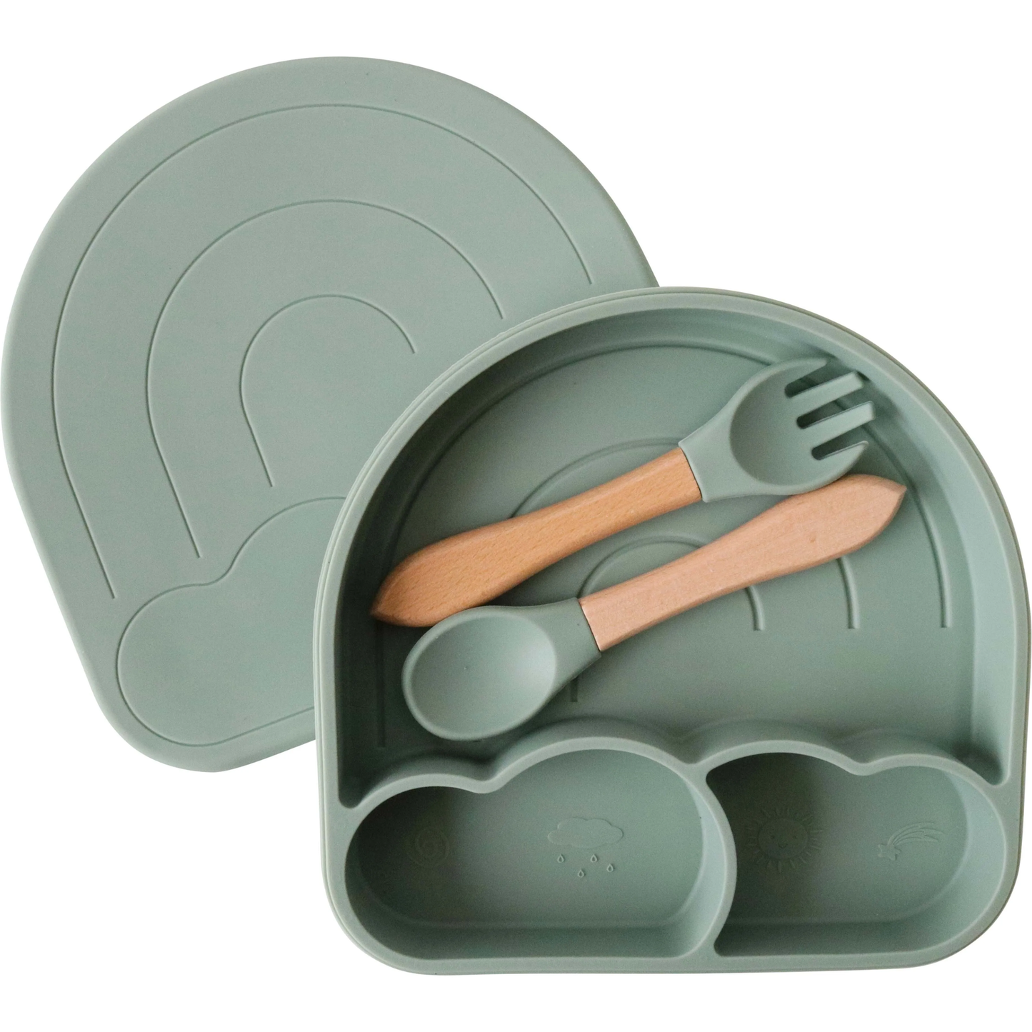 Silicon Bowl Set Arch Sage