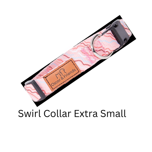 Oscar and Friend Dog Collar Swirl Extra Small