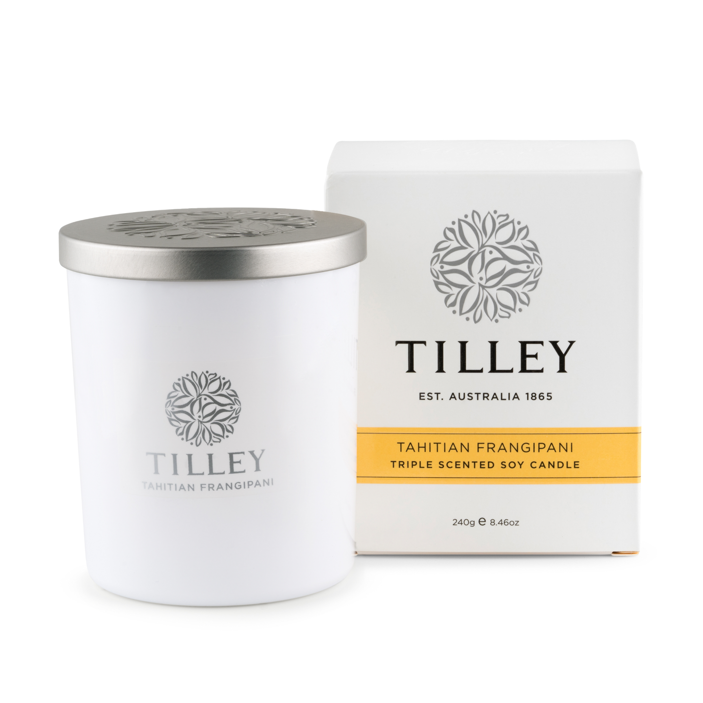 Tilley Tahitian Frangipani Soy Candle 240g / 45 Hour