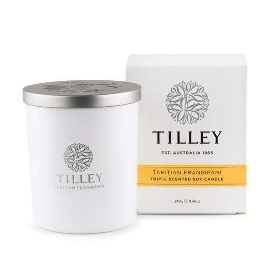 Tilley Tahitian Frangipani Soy Candle 240g / 45 Hour