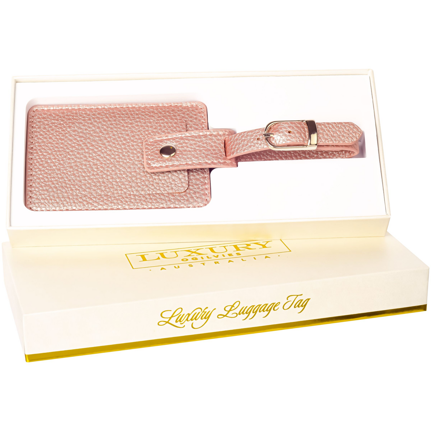 Luggage Tag in Rose Gold