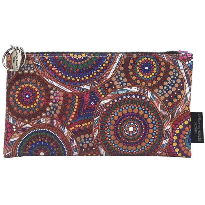 Catherine Manuell Designs Medium Overflow Purse Community Unity Design by Indigenous Artist Mim Cole from Darwin.