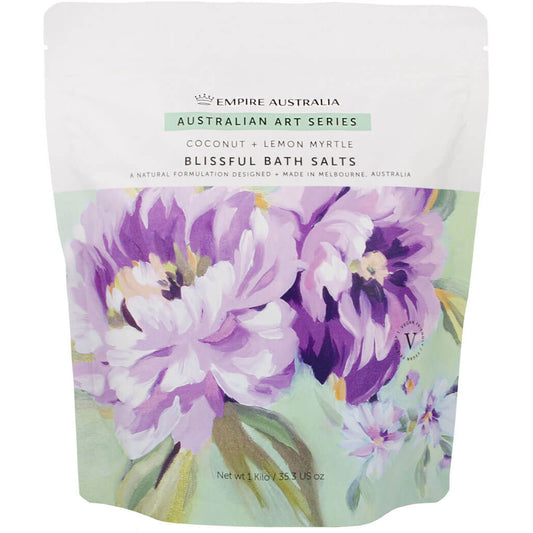 Painterly Coconut & Lemon Myrtle Bath Salts 1kg