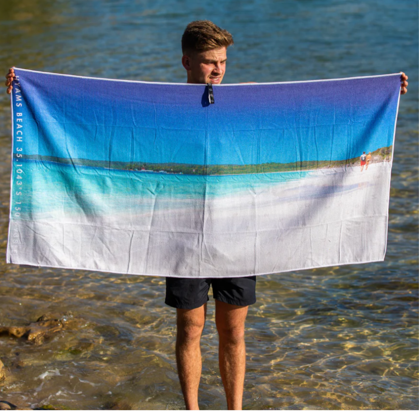 Hyams Beach NSW SandFree Beach Towel by Destination Label now at Julian's Gifts