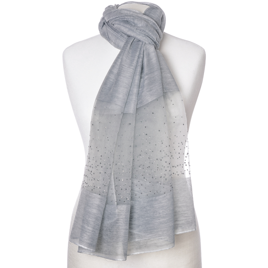 Grey Diamante Wrap in Drawer Gift Box - Ice Mist