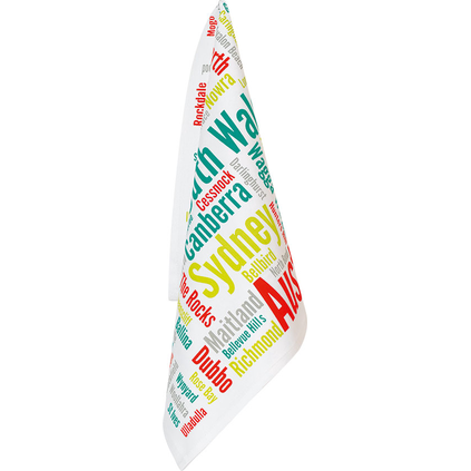 Australia Day Tea Towel  - NSW Cities and Towns