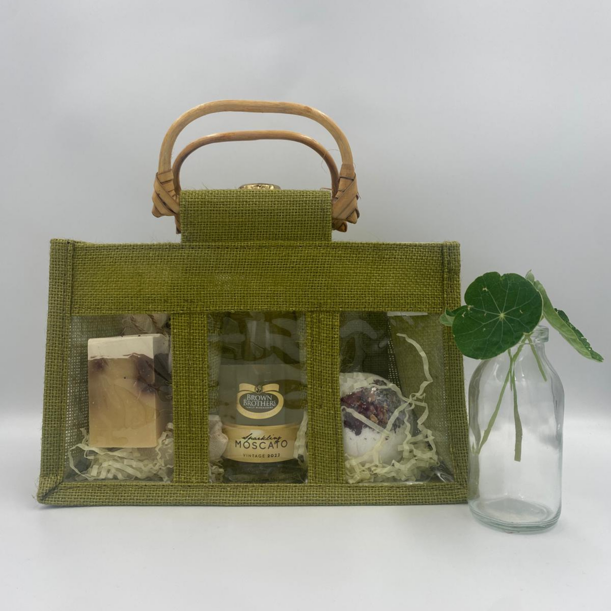 Olive Green Bath Bag Set from Julian's Gifts.