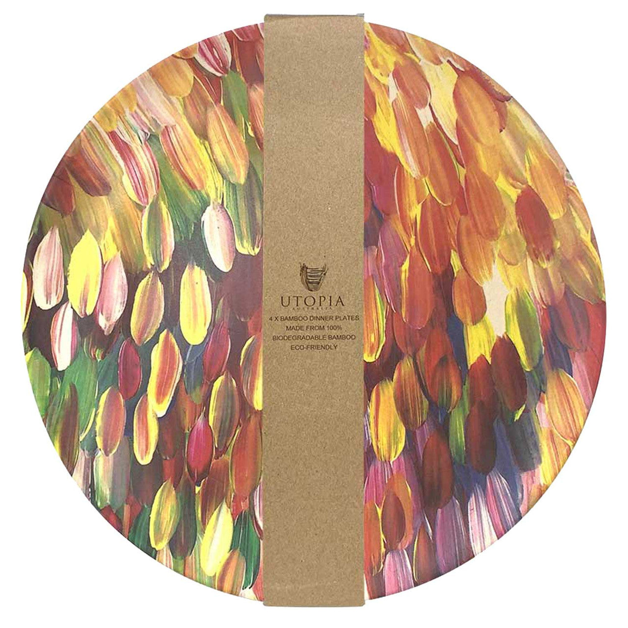 Dinner Plates - Set of 4 Leaves Design Home & Garden Utopia 