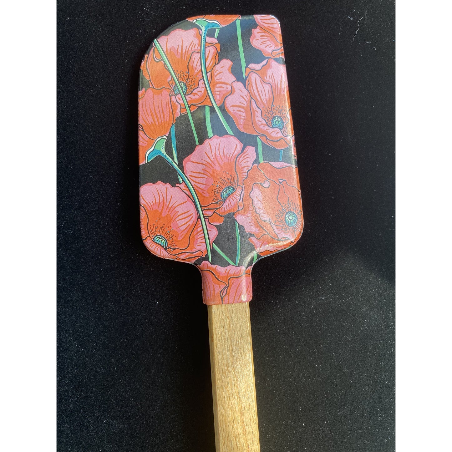 Spatula Silicon- Joy of Cooking - Red Hibiscus Design