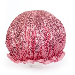 Sequin Shower Cap - Pink