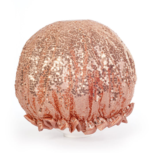 Sequin Shower Cap - Rose Gold