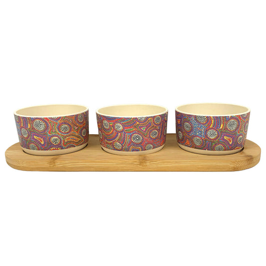 Snack Bowl Set - Wild Orange Home & Garden Utopia 