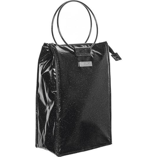 Wine Cooler bag - Black with Ring Handles